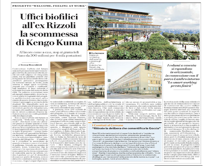 Rassegna stampa welcome